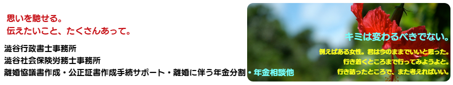 離婚手続き 離婚協議書作成・年金分割につきご相談下さい。